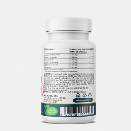 Artro Formula Forte, 60 capsule vegetale, Nutrific