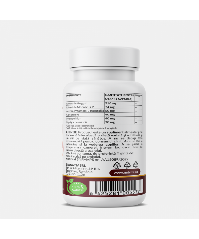 Colesterol Formula Pro, capsule, Nutrific