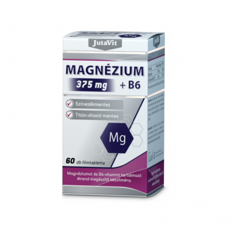 JutaVit Magneziu 375 mg + Vitamina B6, 60 tablete