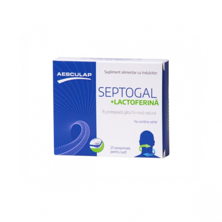 Septogal+Lactofeină, 27 comprimate, Aesculap