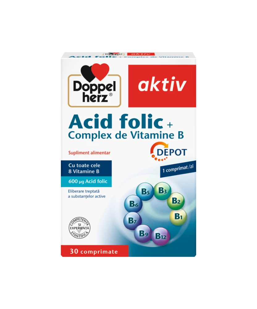 Doppelherz Acid folic + Complex de Vitamina B
