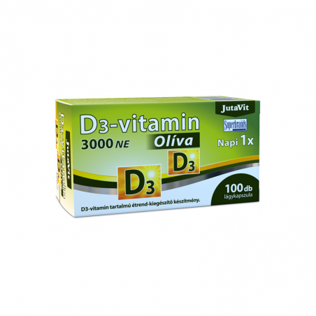 JutaVit Vitamina D3 3000 UI, 100 capsule