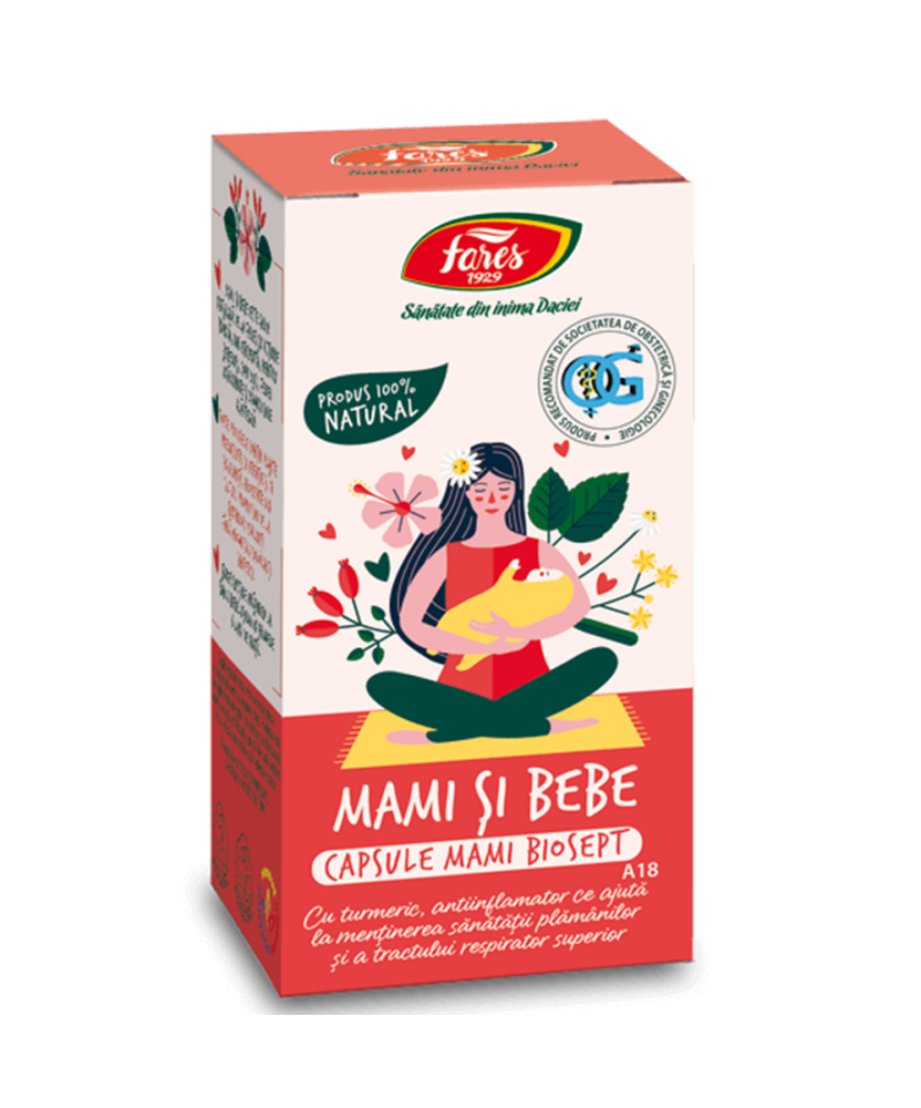 Biosept Mami și Bebe, A18, 30 capsule, Fares