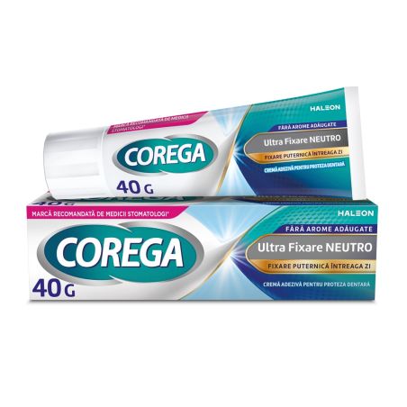 Corega Neutro Cremă adezivă pentru proteză, 40g