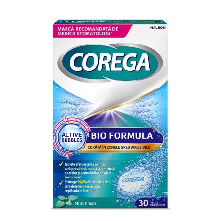 Corega Tablete Bio Formula, 30 tablete, Haleon