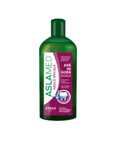 AslaMed Apă de Gură cu Extract de Mușețel, Clorhexidină și Argilă, 250 ml