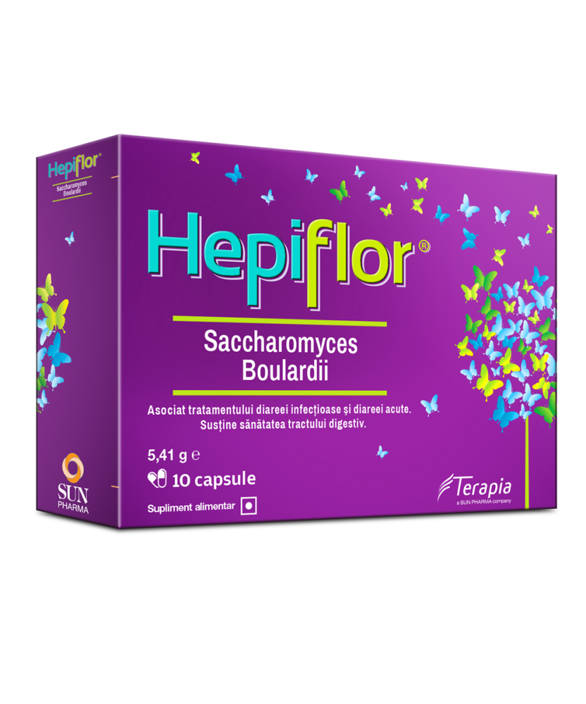Hepiflor Saccharomyces Boulardii, 10 capsule, Terapia