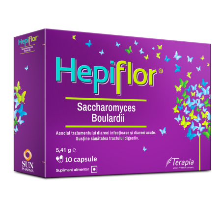 Hepiflor Saccharomyces Boulardii, 10 capsule, Terapia